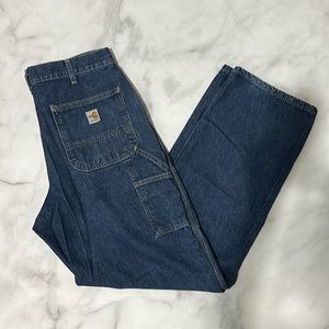 Men’s Carhartt Flame Resistant FR CAT 2 Carpenter Denim Jeans 34/34